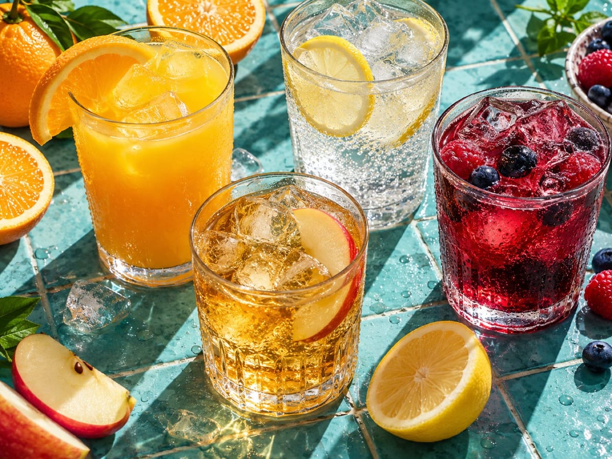 Drinks bar set up at a party