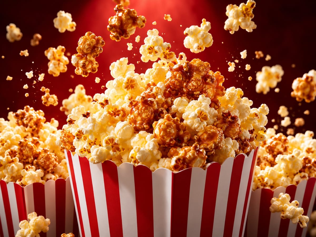 Popcorn bar set up at a party
